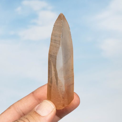 Tangerine Lemurian Seed Quartz Crystal 55 g 86x24mm - InnerVision Crystals