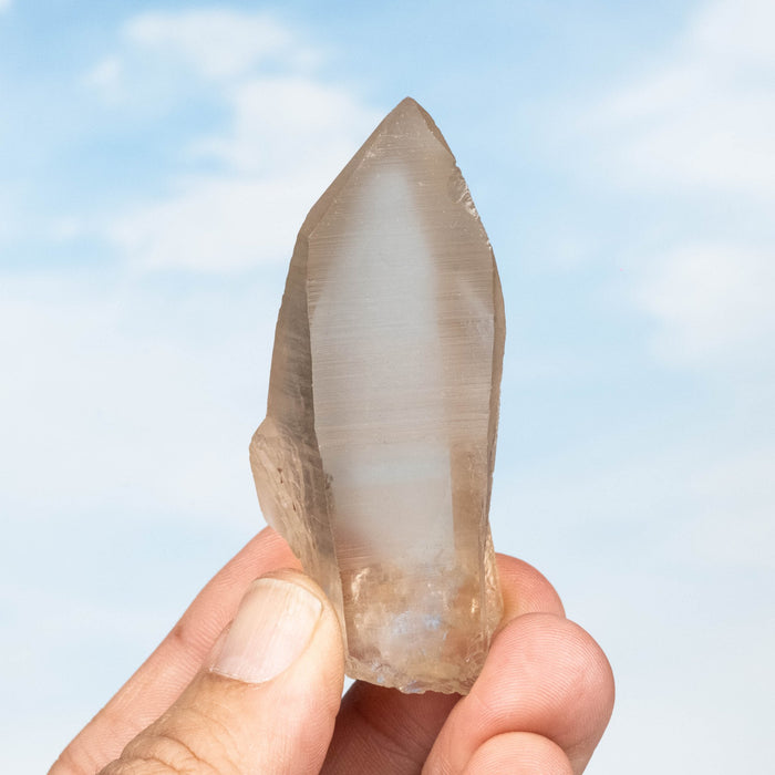 Tangerine Lemurian Seed Quartz Crystal 56 g 74x33mm - InnerVision Crystals