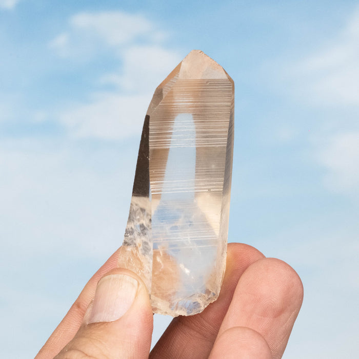 Tangerine Lemurian Seed Quartz Crystal 62 g 70x30mm - InnerVision Crystals