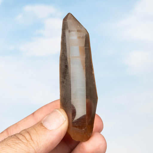 Tangerine Lemurian Seed Quartz Crystal 62 g 83x25mm - InnerVision Crystals
