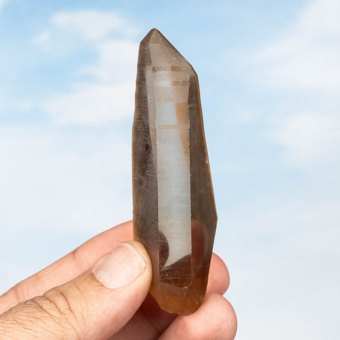 Tangerine Lemurian Seed Quartz Crystal 62 g 83x25mm - InnerVision Crystals