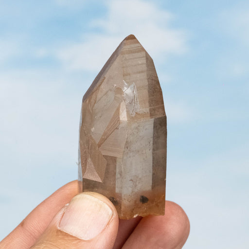 Tangerine Lemurian Seed Quartz Crystal 66 g 53x33mm - InnerVision Crystals