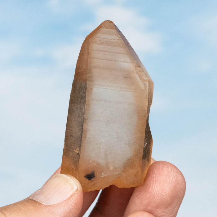 Tangerine Lemurian Seed Quartz Crystal 66 g 53x33mm - InnerVision Crystals