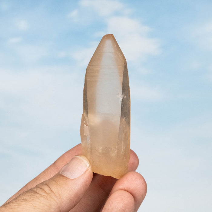 Tangerine Lemurian Seed Quartz Crystal 69 g 80x30mm - InnerVision Crystals