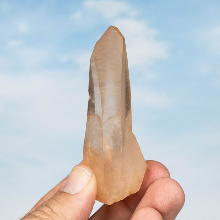 Tangerine Lemurian Seed Quartz Crystal 69 g 80x30mm - InnerVision Crystals