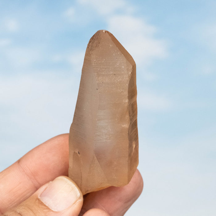 Tangerine Lemurian Seed Quartz Crystal 70 g 73x32mm - InnerVision Crystals