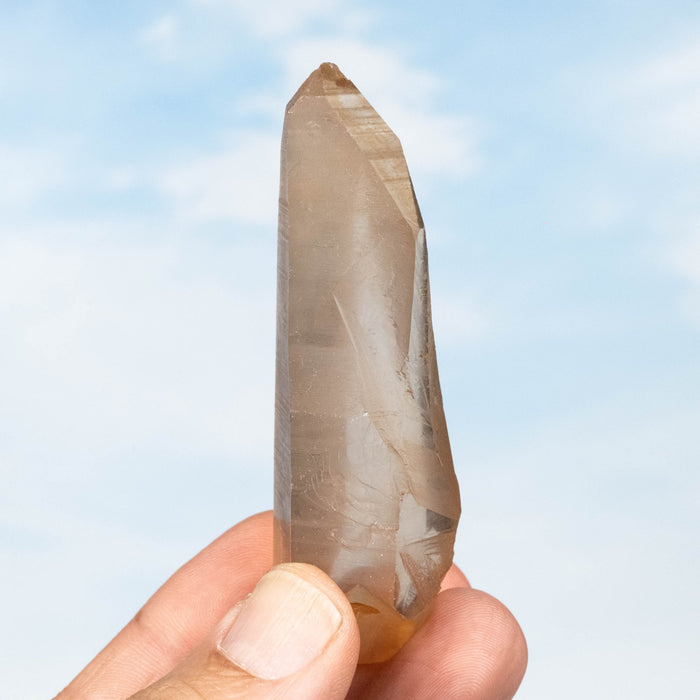 Tangerine Lemurian Seed Quartz Crystal 70 g 83x29mm - InnerVision Crystals