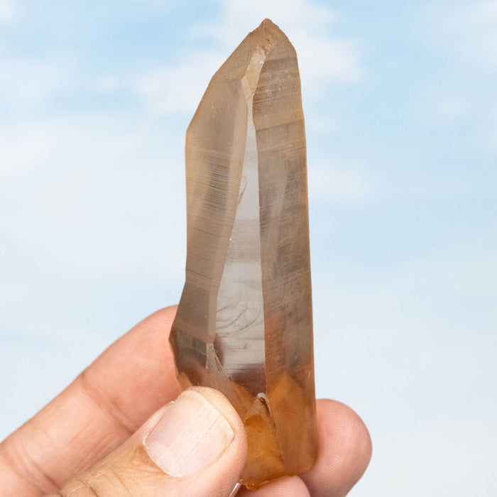 Tangerine Lemurian Seed Quartz Crystal 70 g 83x29mm - InnerVision Crystals