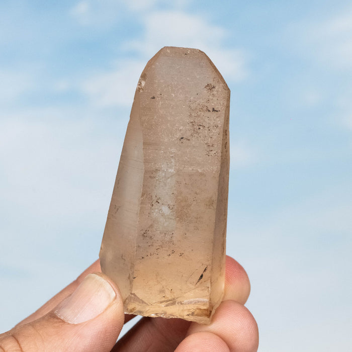 Tangerine Lemurian Seed Quartz Crystal 75 g 67x36mm - InnerVision Crystals