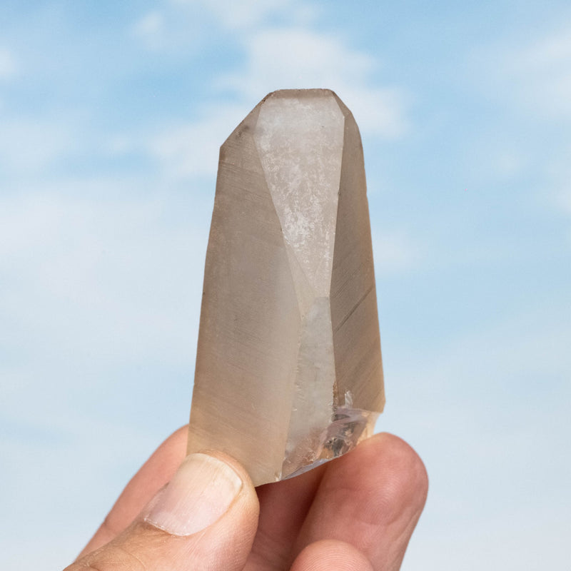 Tangerine Lemurian Seed Quartz Crystal 75 g 67x36mm - InnerVision Crystals