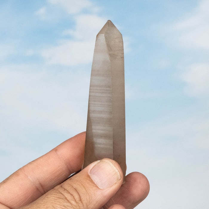 Tangerine Lemurian Seed Quartz Crystal 83 g 96x30mm - InnerVision Crystals