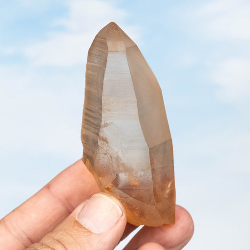 Tangerine Lemurian Seed Quartz Crystal 85 g 81x33mm - InnerVision Crystals