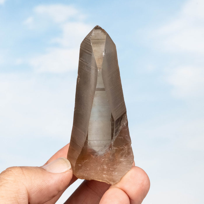 Tangerine Lemurian Seed Quartz Crystal 85 g 84x34mm - InnerVision Crystals