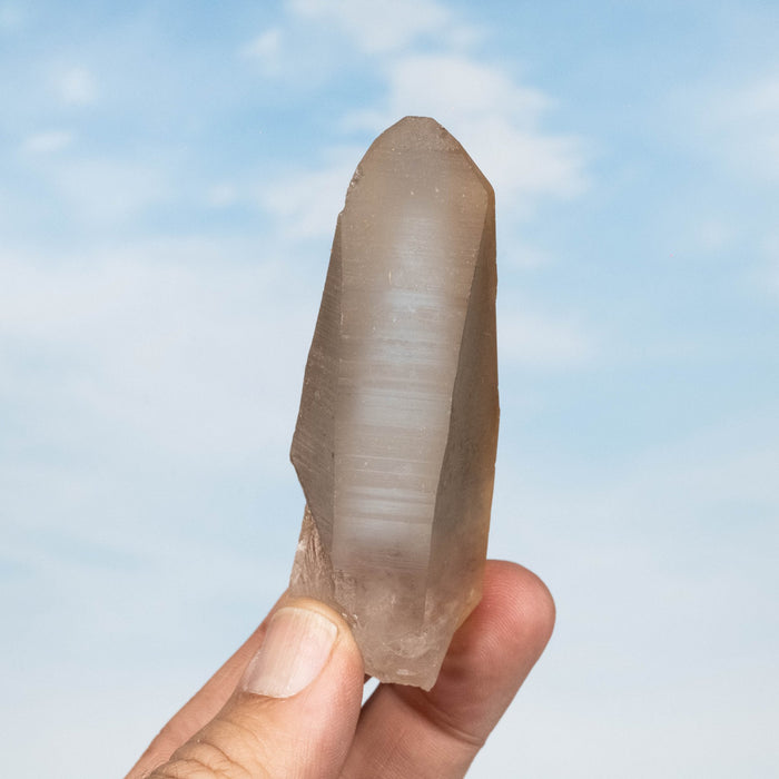 Tangerine Lemurian Seed Quartz Crystal 89 g 86x31mm - InnerVision Crystals