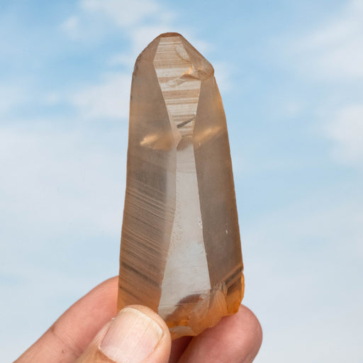Tangerine Lemurian Seed Quartz Crystal 95 g 81x33mm - InnerVision Crystals