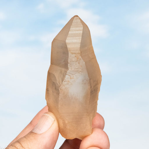 Tangerine Lemurian Seed Quartz Crystal 96 g 77x34mm - InnerVision Crystals