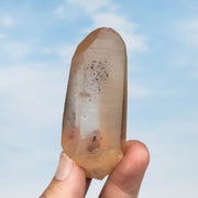 Tangerine Lemurian Seed Quartz Crystal 97 g 84x33mm - InnerVision Crystals