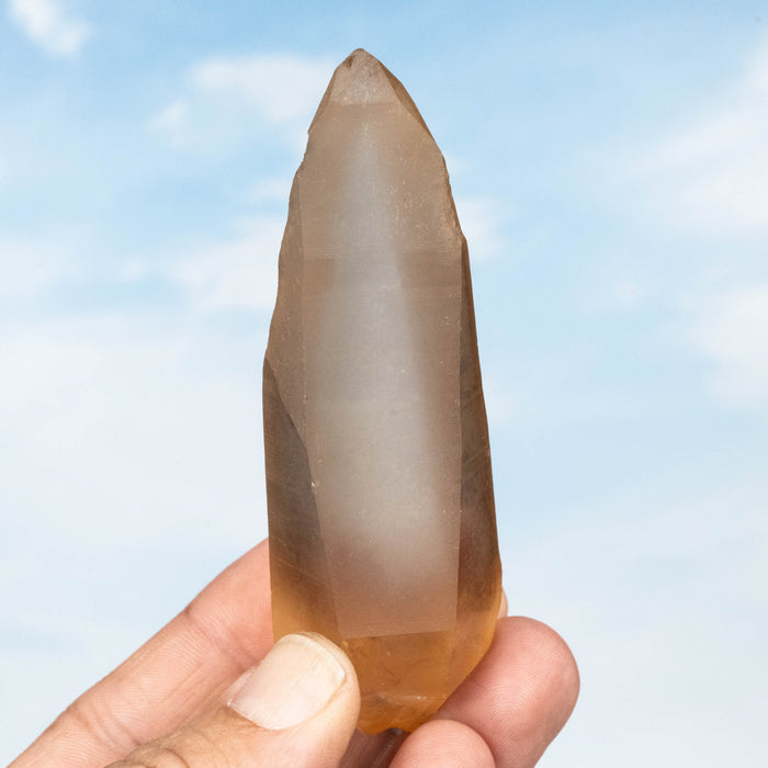 Tangerine Lemurian Seed Quartz Crystal *DT 100 g 95x33mm - InnerVision Crystals