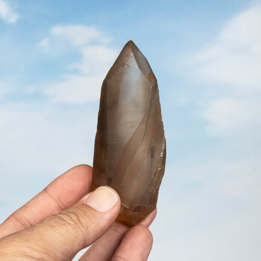 Tangerine Lemurian Seed Quartz Crystal *DT 140 g 197x43 - InnerVision Crystals