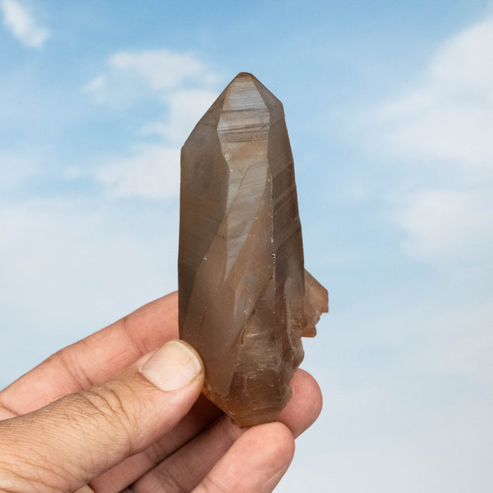 Tangerine Lemurian Seed Quartz Crystal *DT 140 g 197x43 - InnerVision Crystals