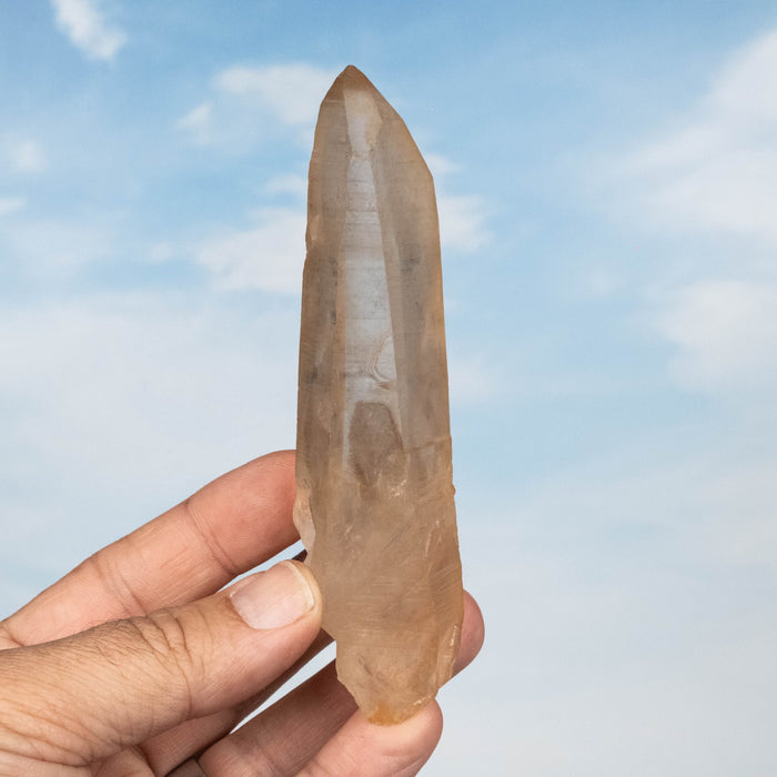 Tangerine Lemurian Seed Quartz Crystal *DT 146 g 122x40mm - InnerVision Crystals