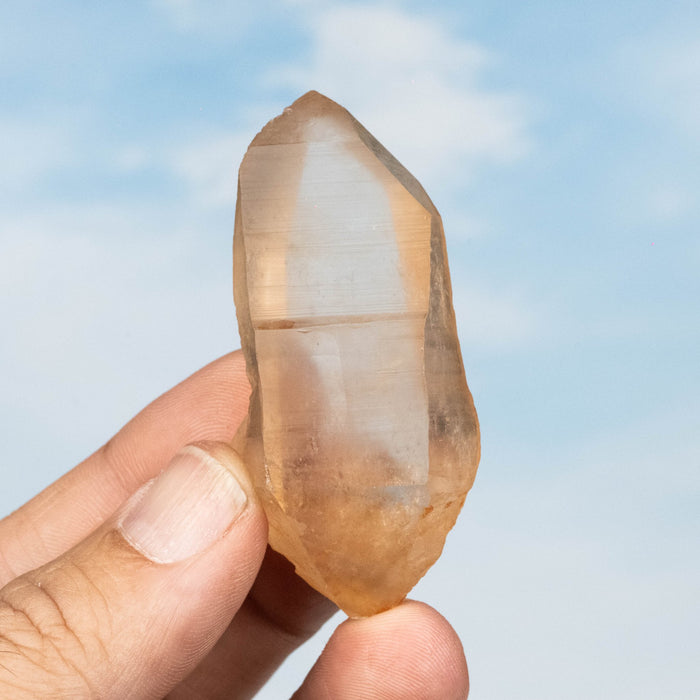 Tangerine Lemurian Seed Quartz Crystal *DT 43 g 63x29mm - InnerVision Crystals