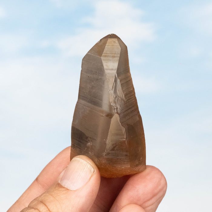 Tangerine Lemurian Seed Quartz Crystal *DT 68 g 65x38mm - InnerVision Crystals