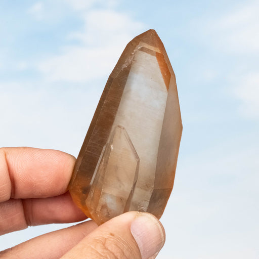 Tangerine Lemurian Seed Quartz Crystal *DT 72 g 76x38mm - InnerVision Crystals