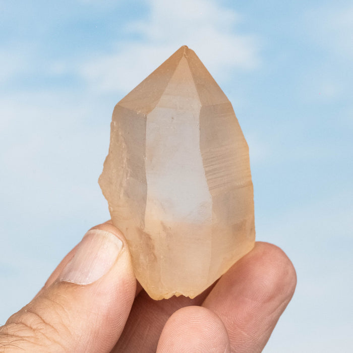 Tangerine Lemurian Seed Quartz Crystal *DT 78 g 59x37mm - InnerVision Crystals