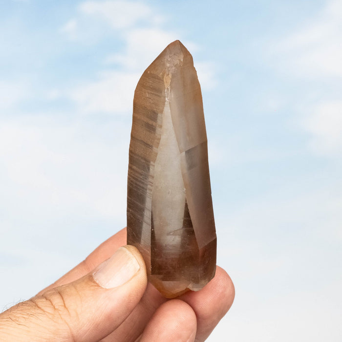 Tangerine Lemurian Seed Quartz Crystal *DT 82 g 85x34mm - InnerVision Crystals