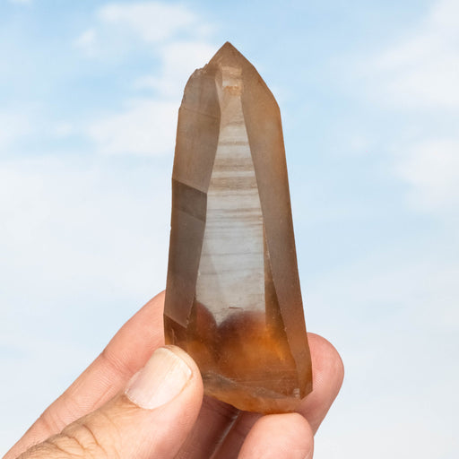 Tangerine Lemurian Seed Quartz Crystal *DT 82 g 85x34mm - InnerVision Crystals