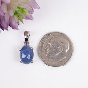 Tanzanite 9x7mm Pendant .925 Silver - InnerVision Crystals