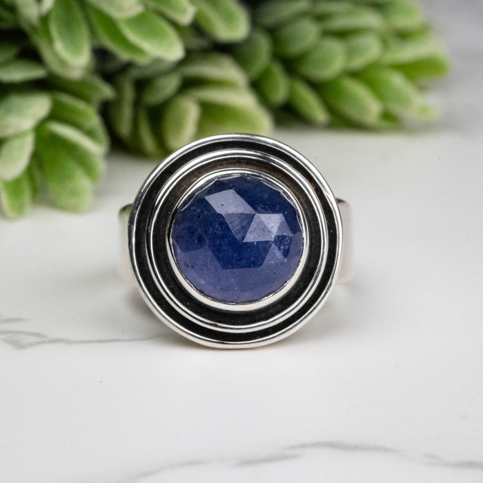 Tanzanite Ring 10mm Size 8 - InnerVision Crystals