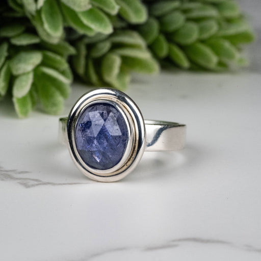 Tanzanite Ring 10x8mm Size 7 - InnerVision Crystals