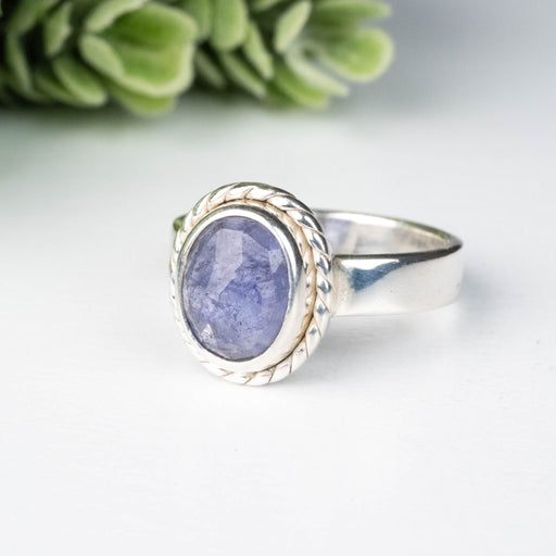 Tanzanite Ring 10x8mm Size 7.5 - InnerVision Crystals