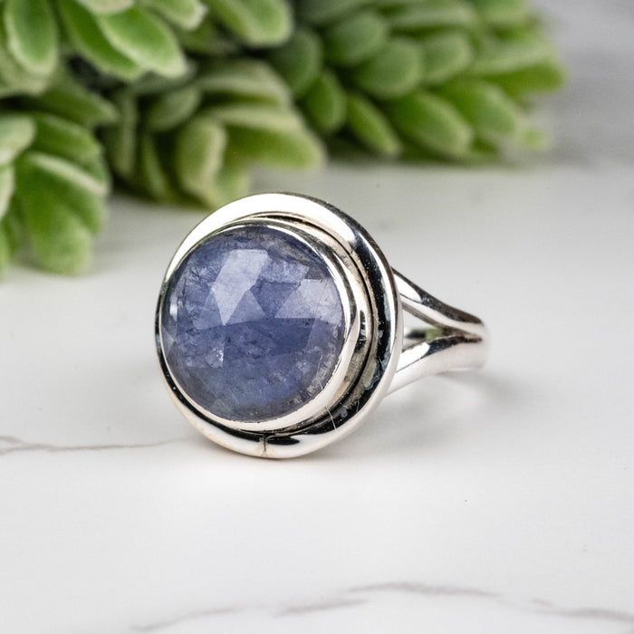 Tanzanite Ring 11mm Size 6 - InnerVision Crystals