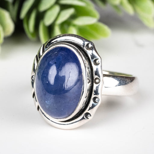 Tanzanite Ring 13x10mm Size 8 - InnerVision Crystals