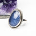 Tanzanite Ring 17x12mm Size 5 .925 Silver - InnerVision Crystals