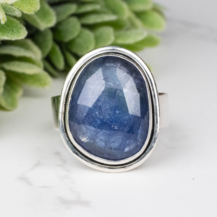Tanzanite Ring 17x13mm Size 7 - InnerVision Crystals