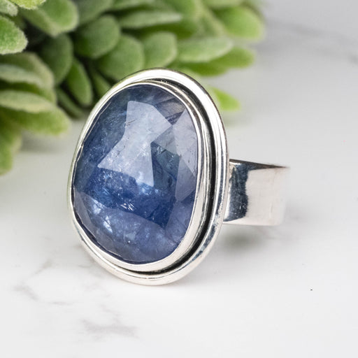Tanzanite Ring 17x13mm Size 7 - InnerVision Crystals