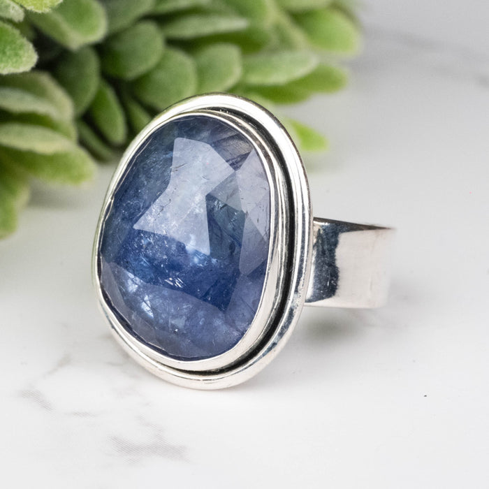 Tanzanite Ring 17x13mm Size 7 - InnerVision Crystals