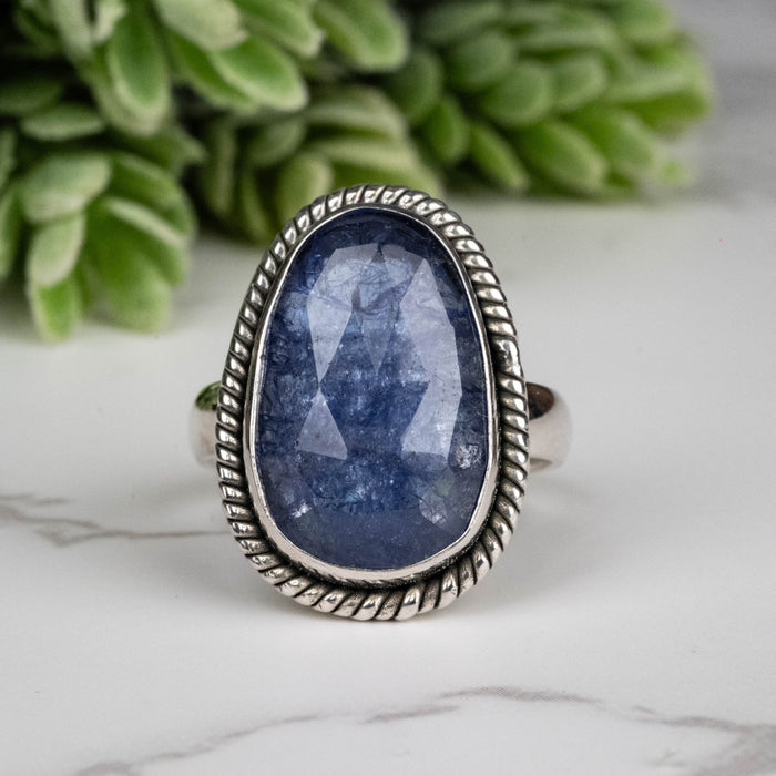 Tanzanite Ring 18x12mm Size 8 - InnerVision Crystals