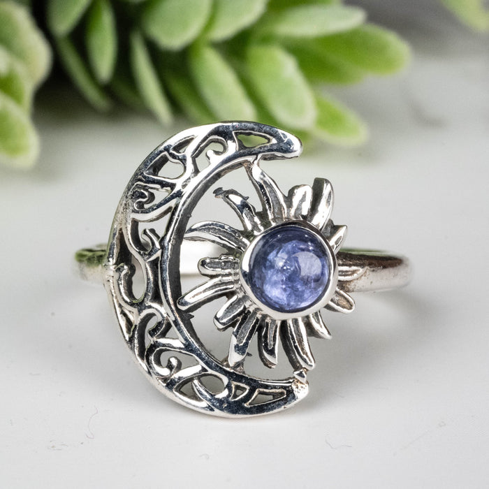 Tanzanite Ring 4mm Size 6 - InnerVision Crystals