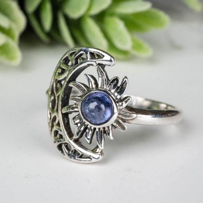 Tanzanite Ring 4mm Size 7 - InnerVision Crystals