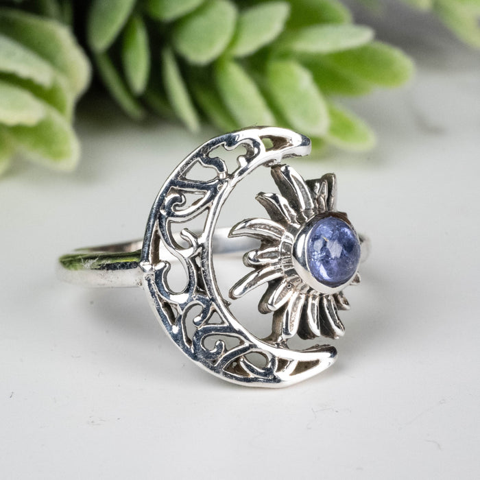 Tanzanite Ring 4mm Size 7 - InnerVision Crystals