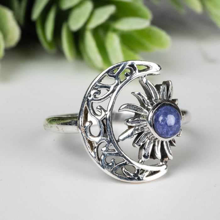 Tanzanite Ring 4mm Size 7 - InnerVision Crystals