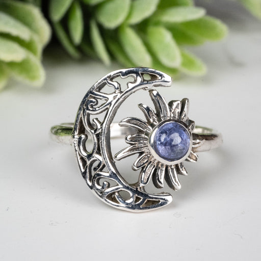 Tanzanite Ring 4mm Size 7 - InnerVision Crystals