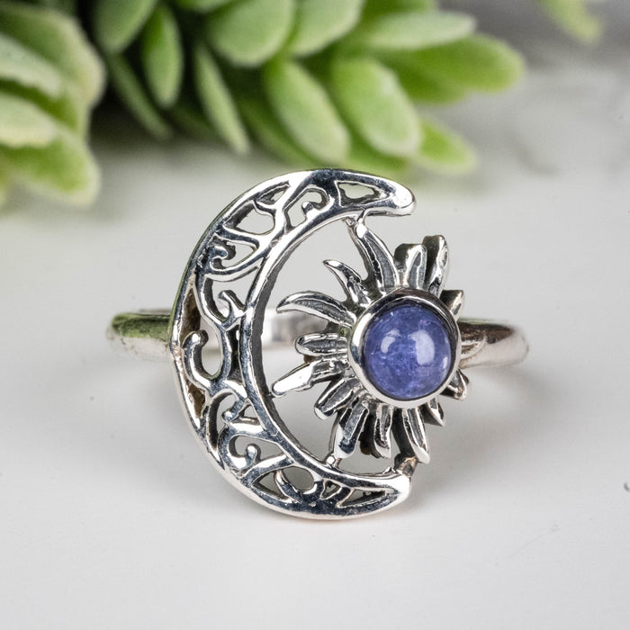 Tanzanite Ring 4mm Size 7 - InnerVision Crystals