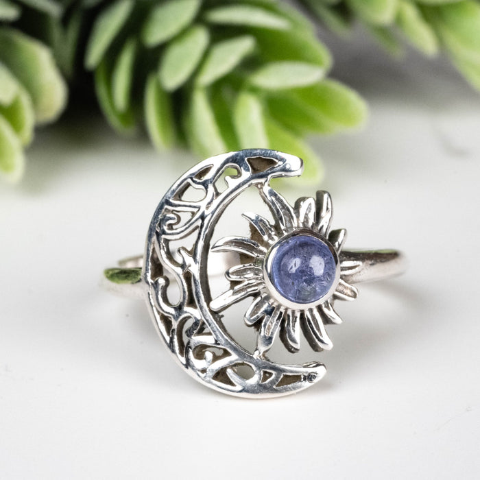 Tanzanite Ring 4mm Size 8 - InnerVision Crystals