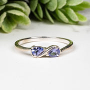 Tanzanite Ring 4x3mm Size 7 - InnerVision Crystals